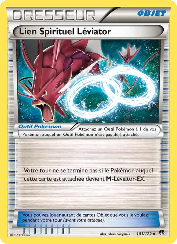 101/122 - Lien Spirituel Léviator — Carte Pokémon Rupture Turbo 101/122