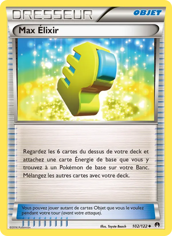 102/122 - Max Élixir — Carte Pokémon Rupture Turbo 102/122