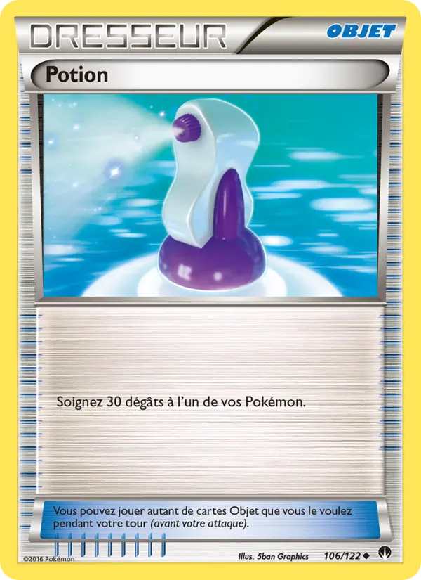106/122 - Potion — Carte Pokémon Rupture Turbo 106/122