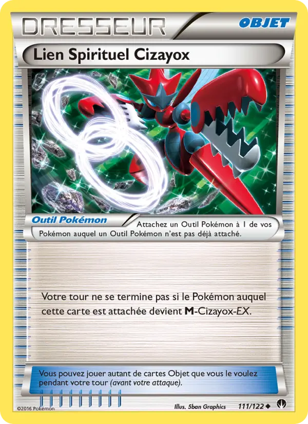 111/122 - Lien Spirituel Cizayox — Carte Pokémon Rupture Turbo 111/122