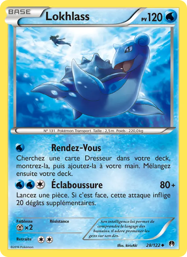 Lokhlass — Carte Pokémon 28 Rupture Turbo