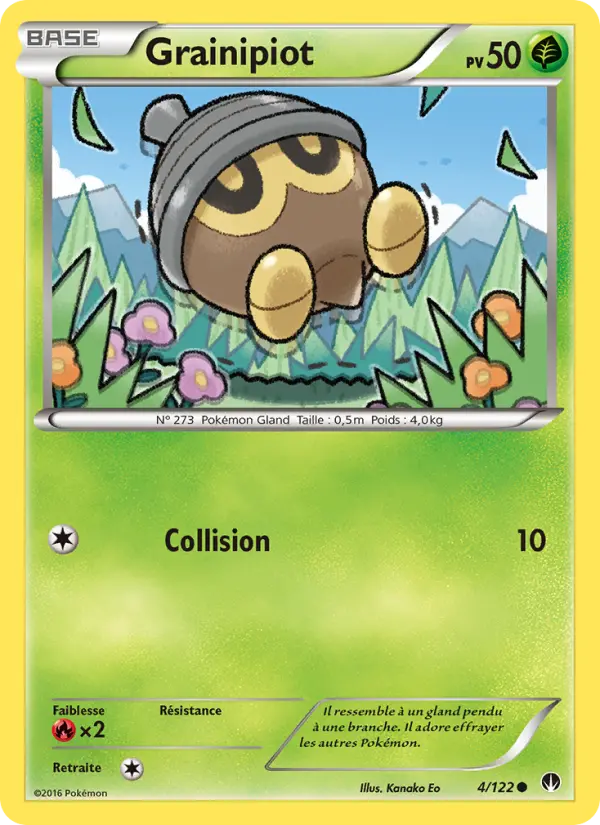 004/122 - Grainipiot — Carte Pokémon Rupture Turbo 4/122