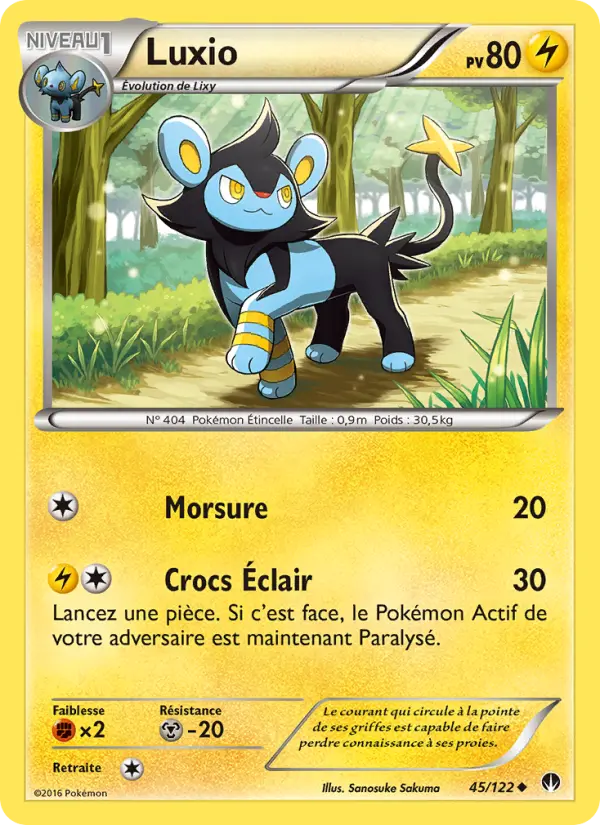 Luxio — Carte Pokémon 45 Rupture Turbo