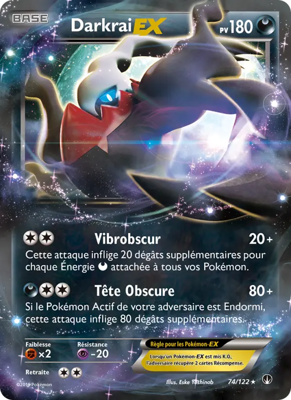 074/122 - Darkrai EX — Carte Pokémon Rupture Turbo 74/122