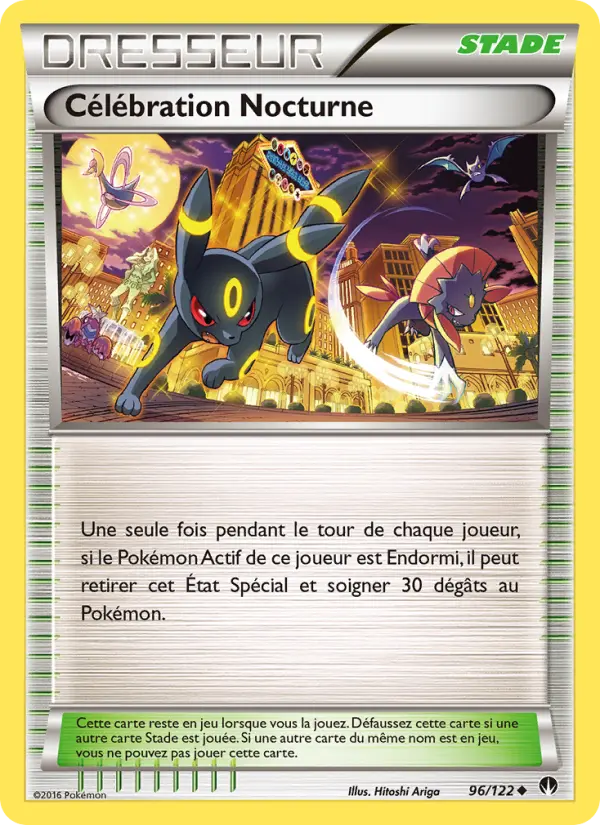 096/122 - Célébration Nocturne — Carte Pokémon Rupture Turbo 96/122