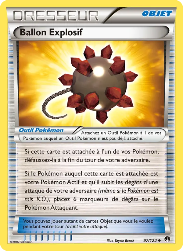 097/122 - Ballon Explosif — Carte Pokémon Rupture Turbo 97/122