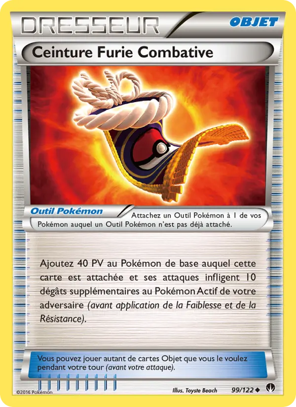 099/122 - Ceinture Furie Combative — Carte Pokémon Rupture Turbo 99/122