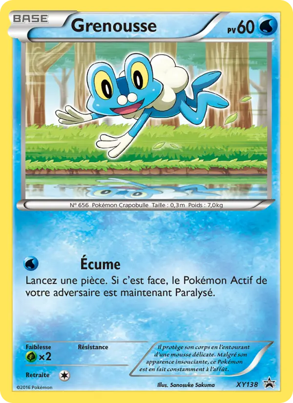 Grenousse — Carte Pokémon XY138 Promo XY