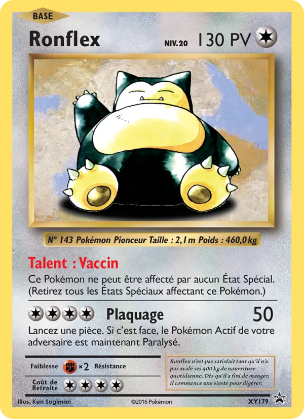Ronflex — Carte Pokémon XY179 Promo XY