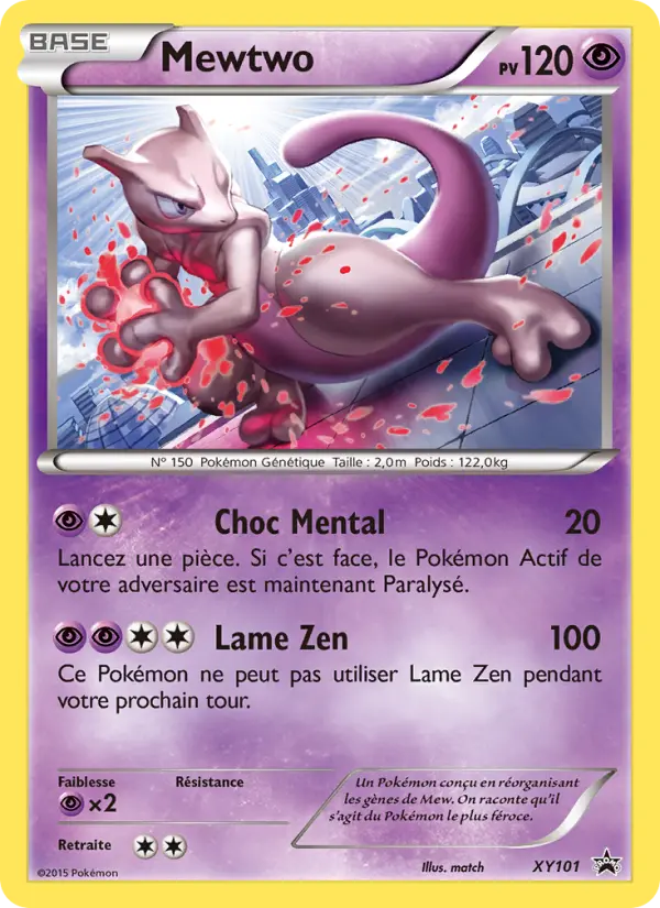 Mewtwo — Carte Pokémon XY101 Promo XY