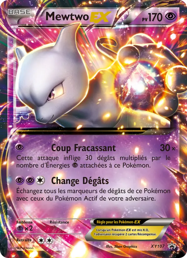 Mewtwo EX — Carte Pokémon XY107 Promo XY
