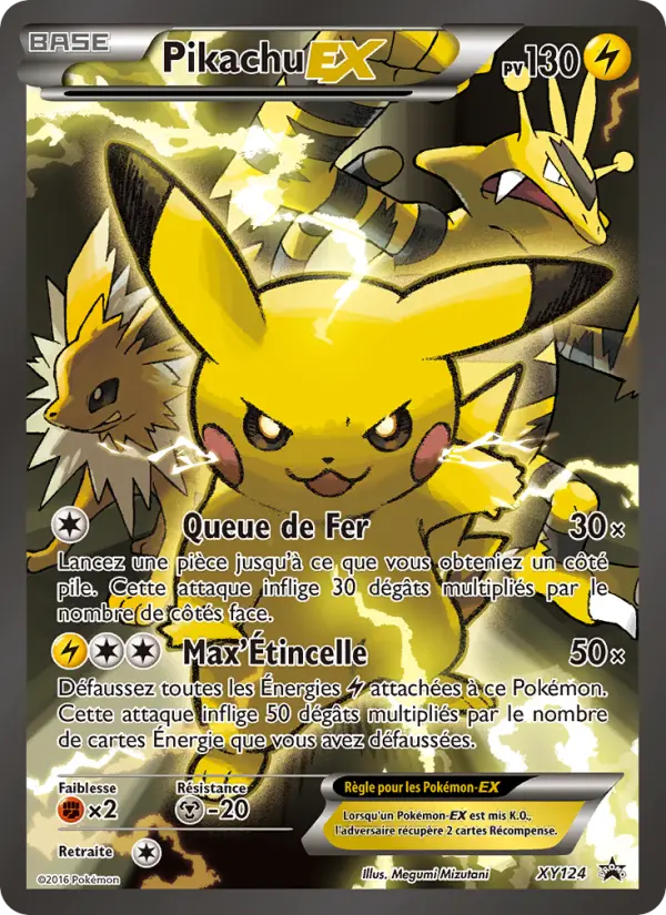 Pikachu EX — Carte Pokémon XY124 Promo XY