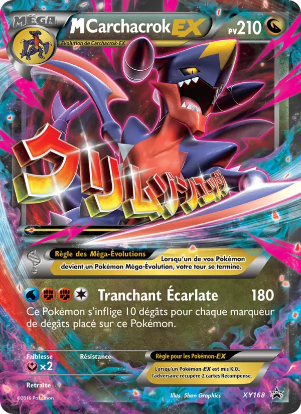M-Carchacrok-EX — Carte Pokémon XY168 Promo XY