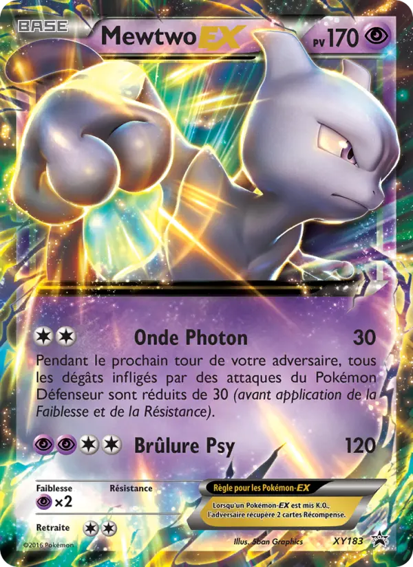 Mewtwo-EX — Carte Pokémon XY183 Promo XY