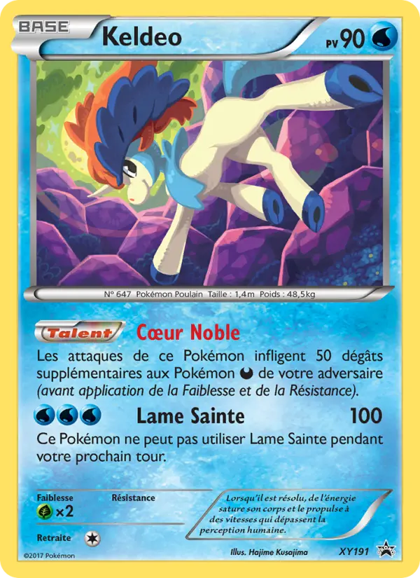 Keldeo — Carte Pokémon XY191 Promo XY