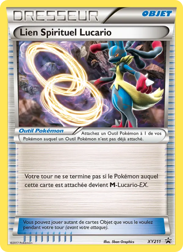 XY211 - Lien Spirituel Lucario — Carte Pokémon Promo XY 211/211