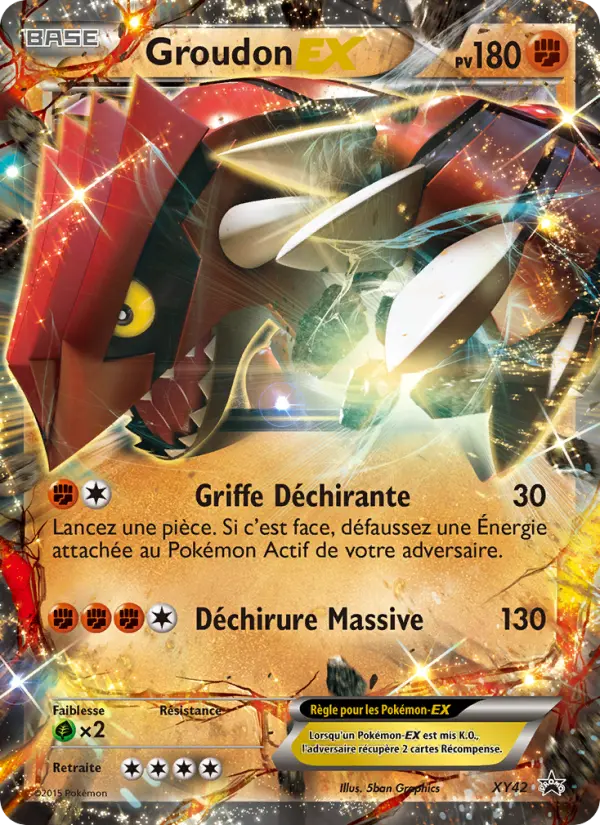 Groudon EX — Carte Pokémon XY42 Promo XY