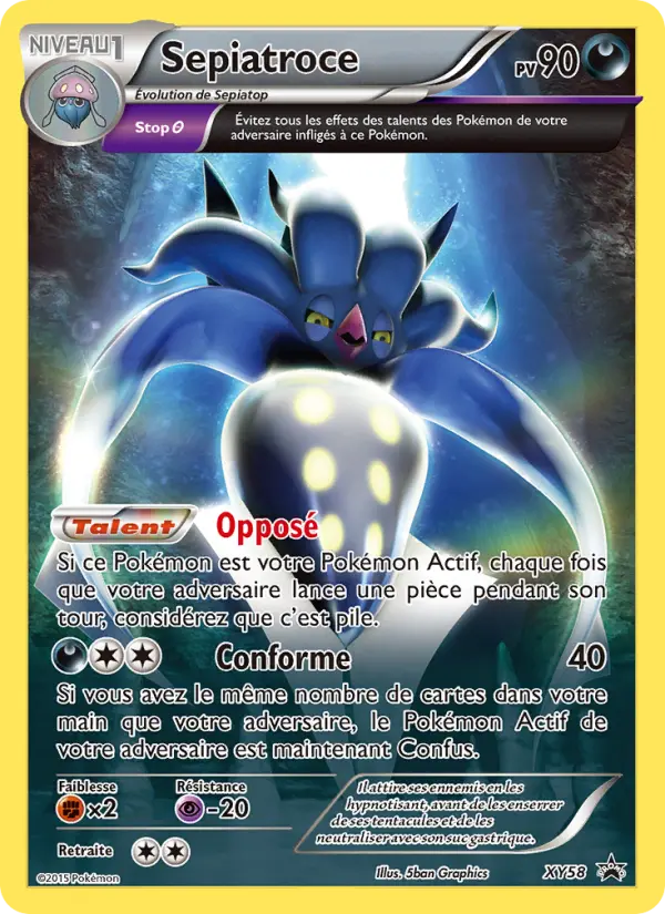Sepiatroce — Carte Pokémon XY58 Promo XY