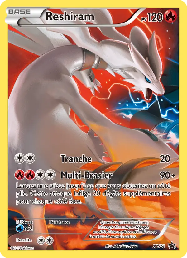 Reshiram — Carte Pokémon XY74 Promo XY