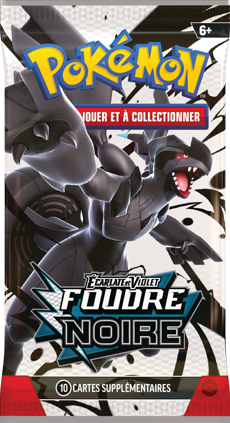 Booster Pokémon Foudre Noire scellé, édition française