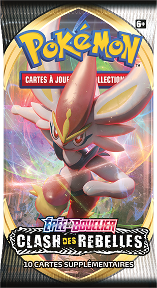 Booster Pokémon Clash des Rebelles illustration Pyrobut, scellé français