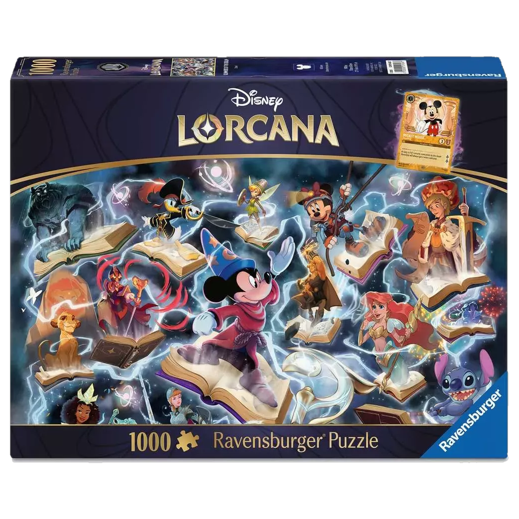 Puzzle Ravensburger 1000 pièces Disney Lorcana encre Acier
