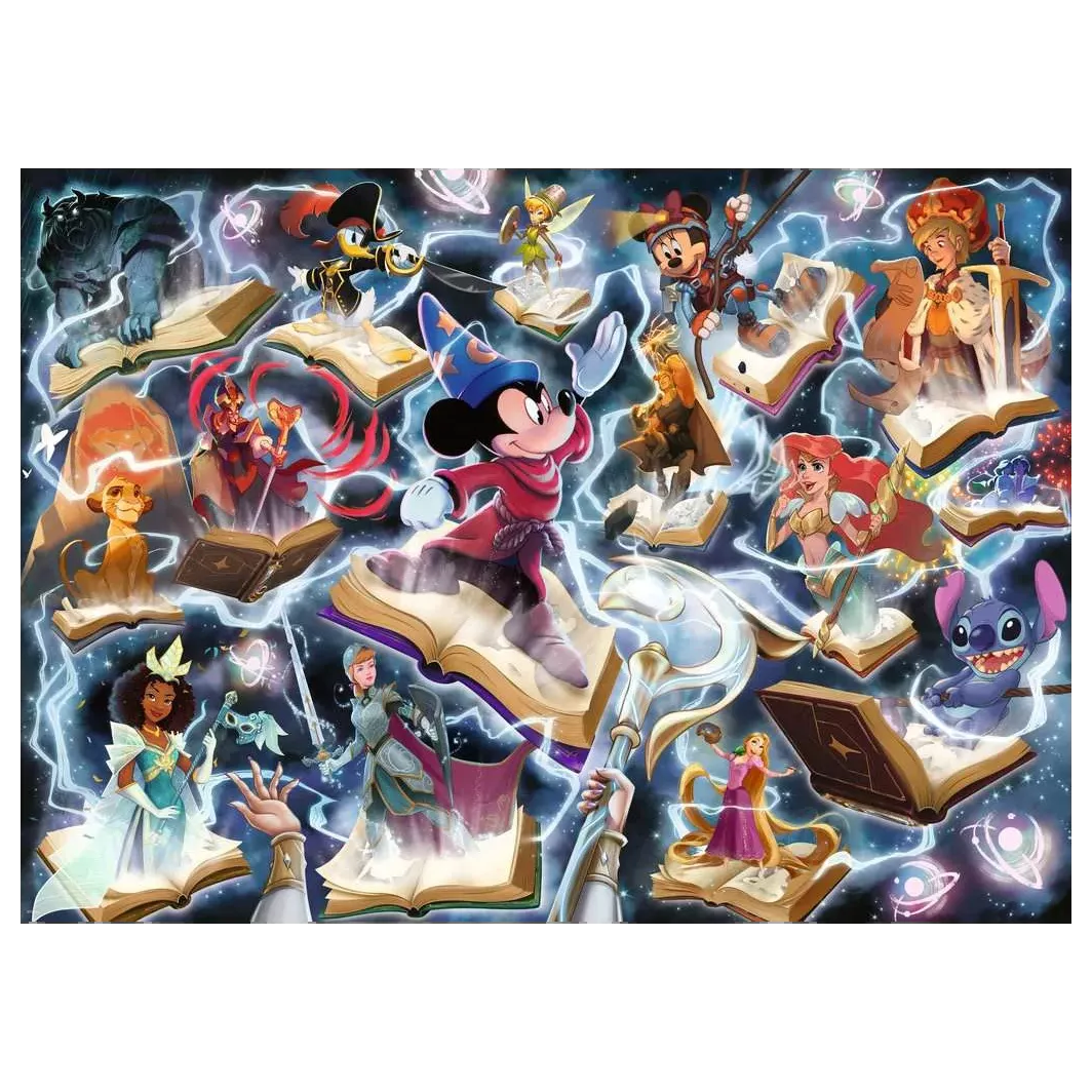 Puzzle Ravensburger 1000 pièces Disney Lorcana encre Acier