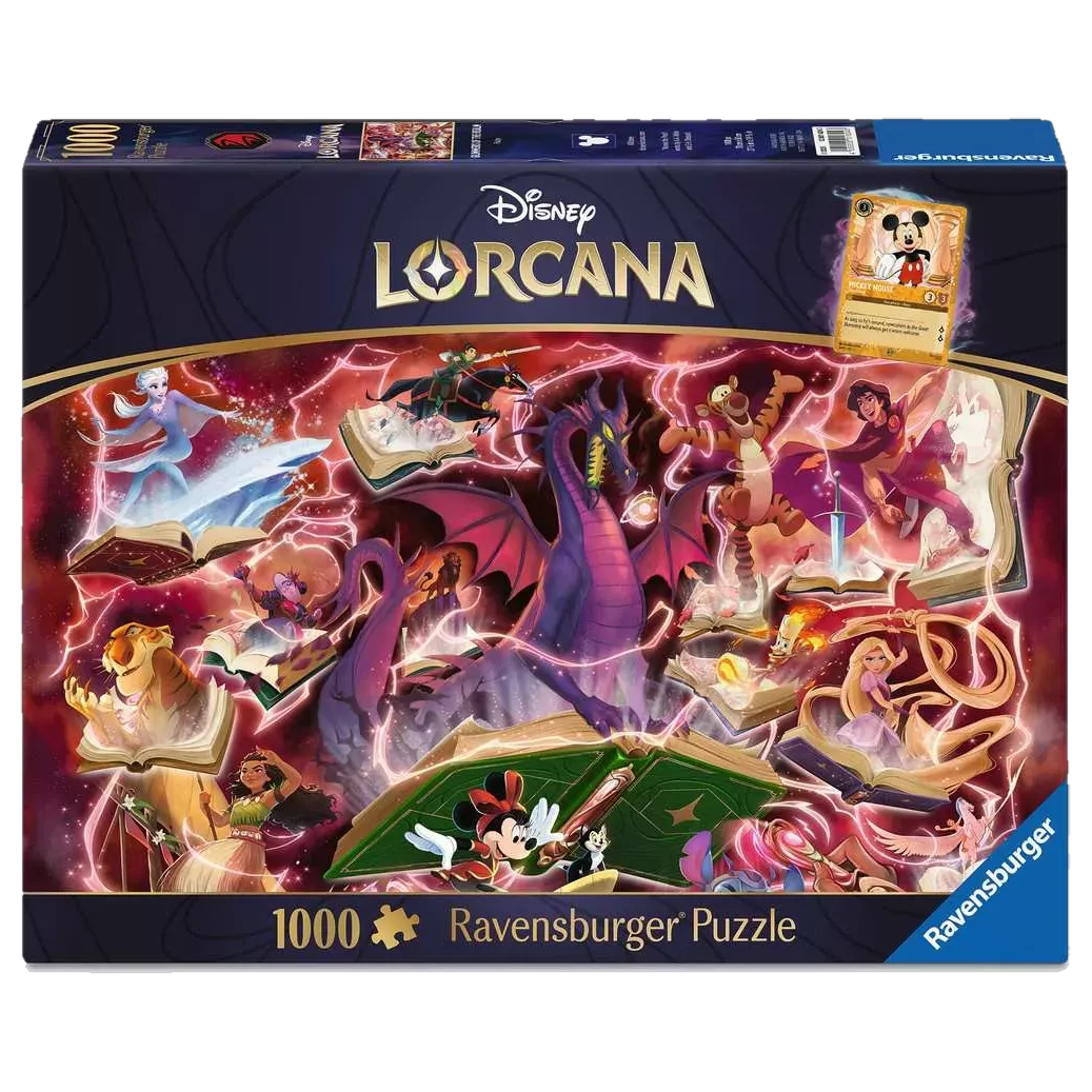 Puzzle Ravensburger 1000 pièces Disney Lorcana encre Rubis
