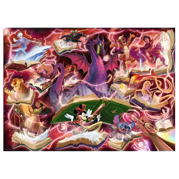 Puzzle Ravensburger 1000 pièces Disney Lorcana encre Rubis