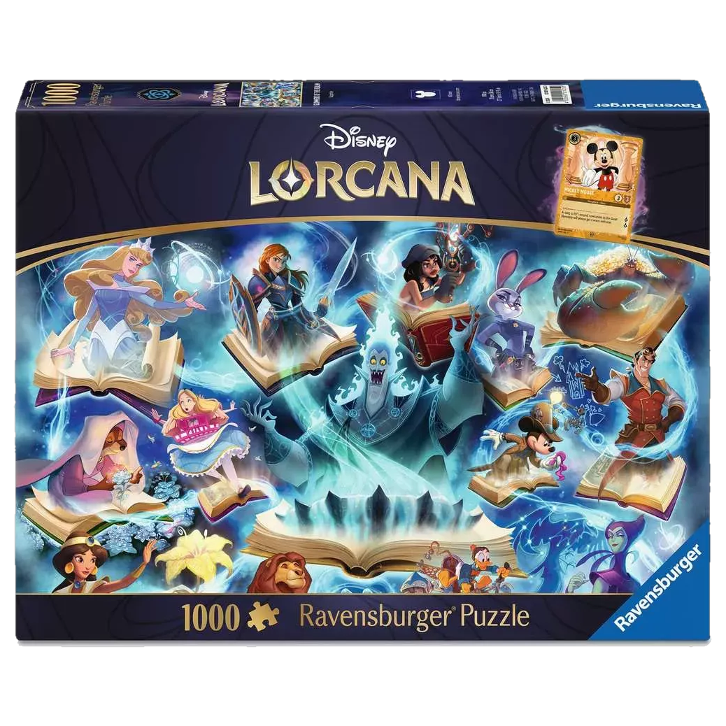 Puzzle Ravensburger 1000 pièces Disney Lorcana encre Saphir