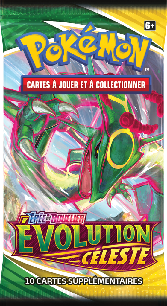 Booster Pokémon Évolution Céleste illustration Rayquaza, scellé français