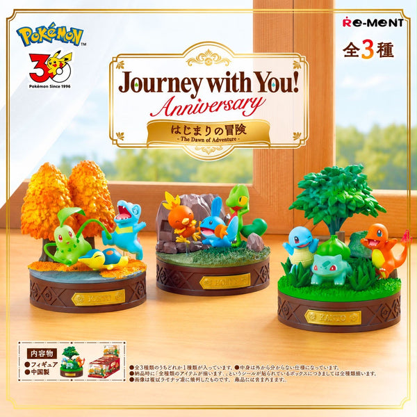 Re-Ment Pokémon Journey with You! Anniversary vague 1 : les dioramas Kanto, Johto et Hoenn