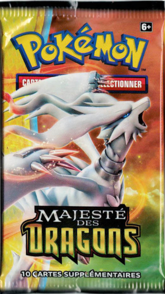 Booster Pokémon Majesté des Dragons illustration Reshiram, scellé français