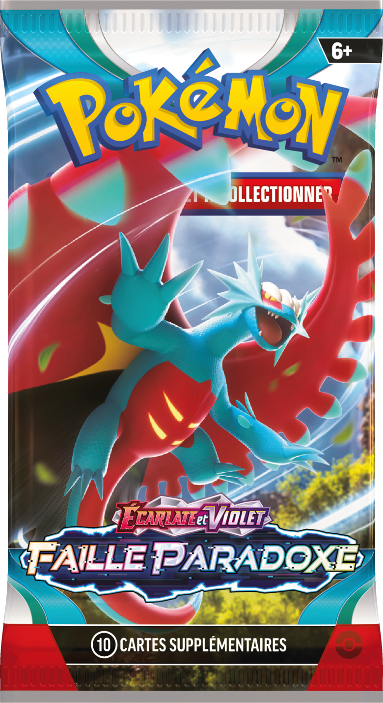 Booster Pokémon Faille Paradoxe illustration Rugit-Lune, scellé français