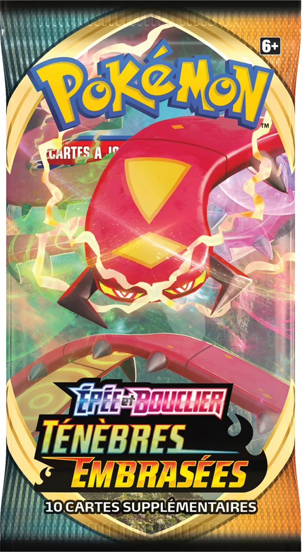 Booster Pokémon Ténèbres Embrasées illustration Scolocendre Gigamax, scellé français