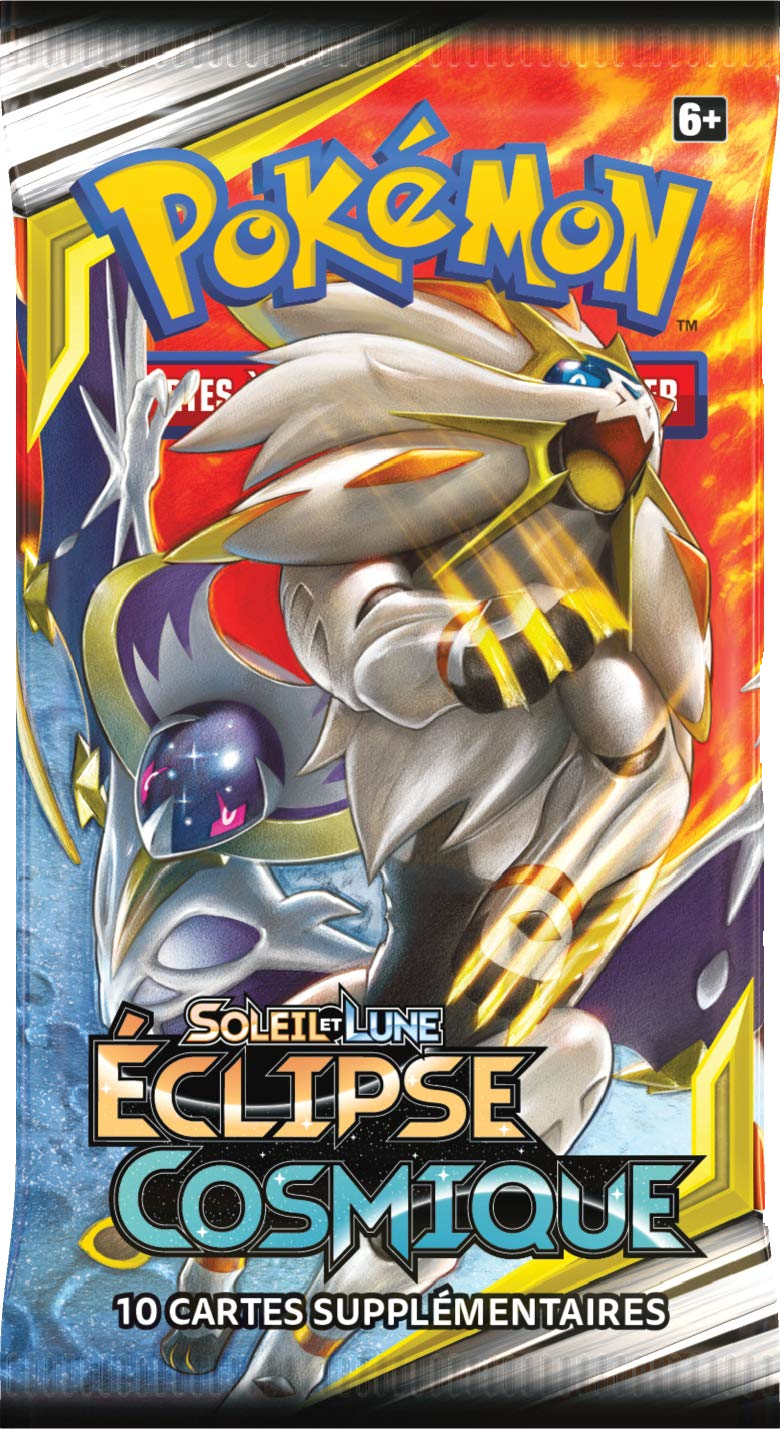 Booster Pokémon Éclipse Cosmique illustration Solgaleo Lunala, scellé français