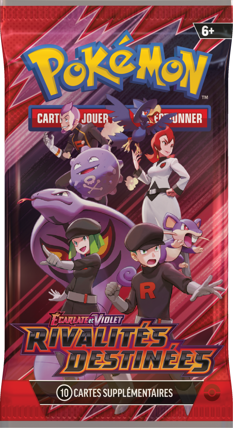 Booster Pokémon Rivalités Destinées illustration Team Rocket, scellé français