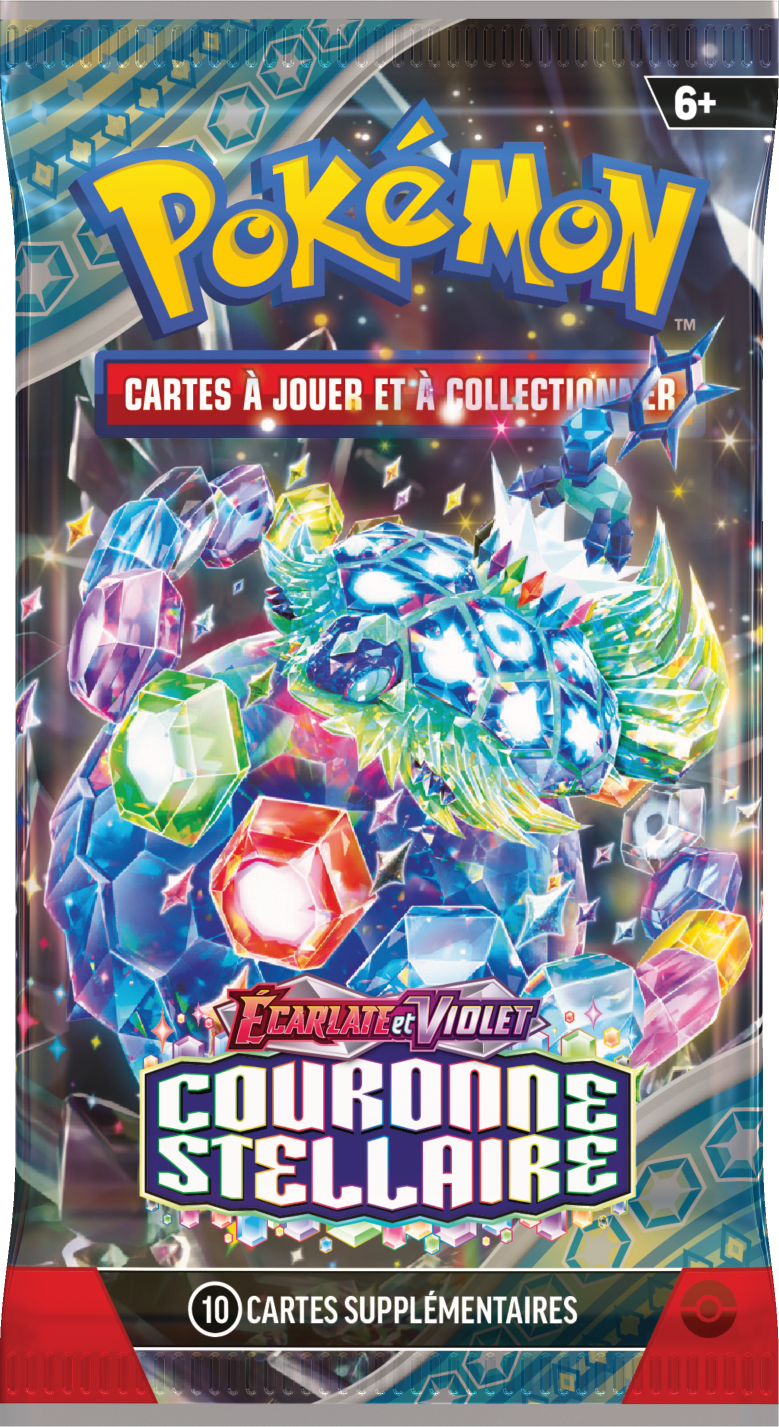 Booster Pokémon Couronne Stellaire illustration Terapagos Forme Stellaire, scellé français