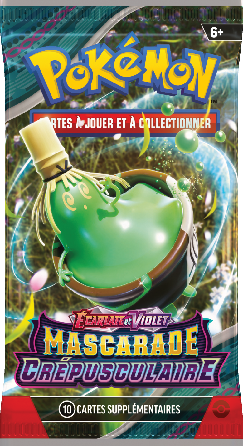 Booster Pokémon Mascarade Crépusculaire illustration Théffroyable, scellé français