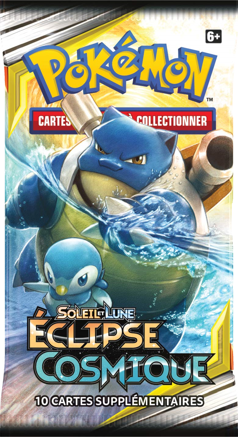 Booster Pokémon Éclipse Cosmique illustration Tiplouf Tortank, scellé français
