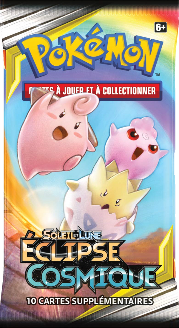 Booster Pokémon Éclipse Cosmique illustration Togepi Melo Toudoudou, scellé français