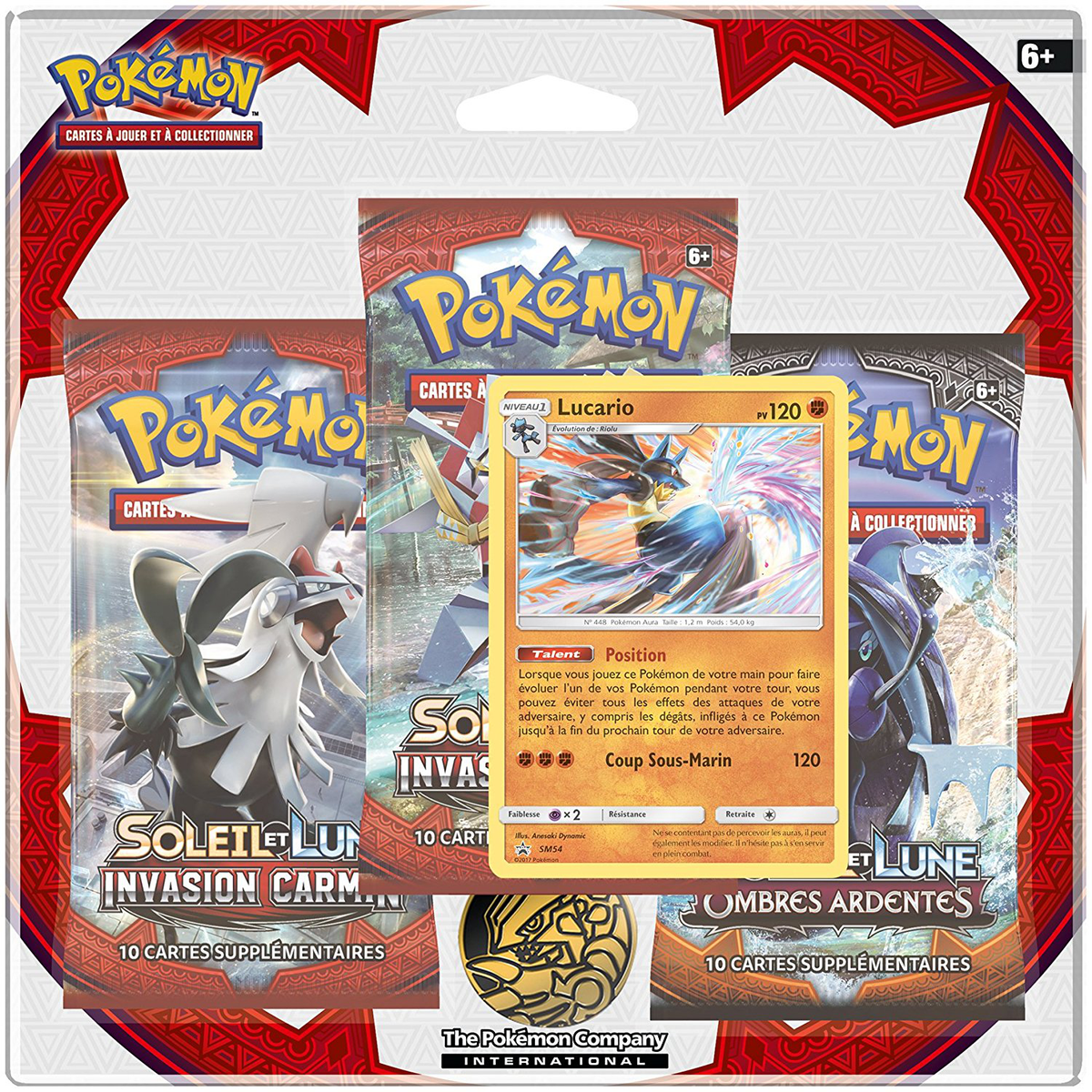 TriPack - Soleil et Lune Invasion Carmin — Illustration Lucario