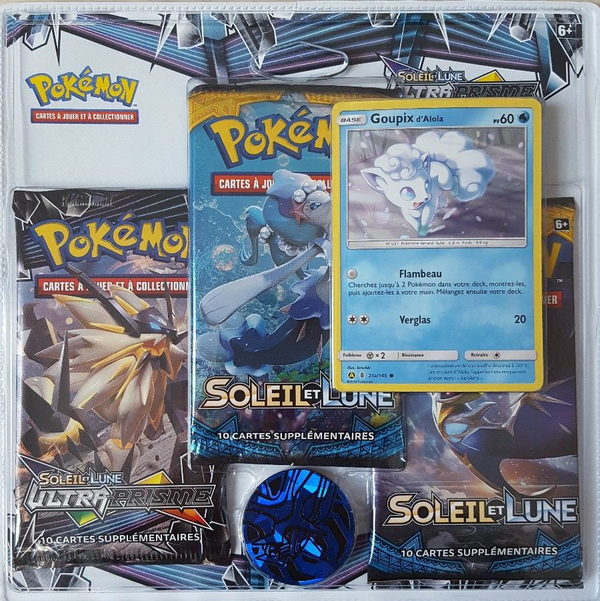 TriPack - Soleil et Lune Ultra-Prisme — Illustration Goupix d'Alola