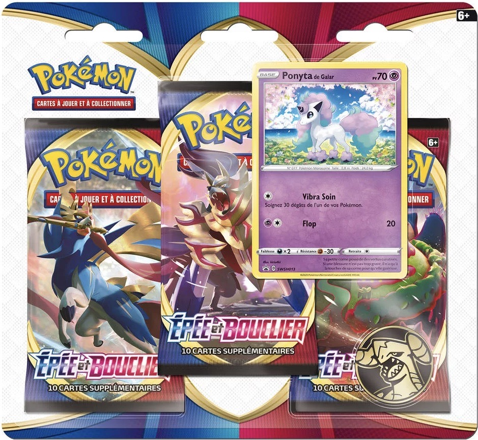 TriPack - Épée et Bouclier — Illustration Ponyta de Galar