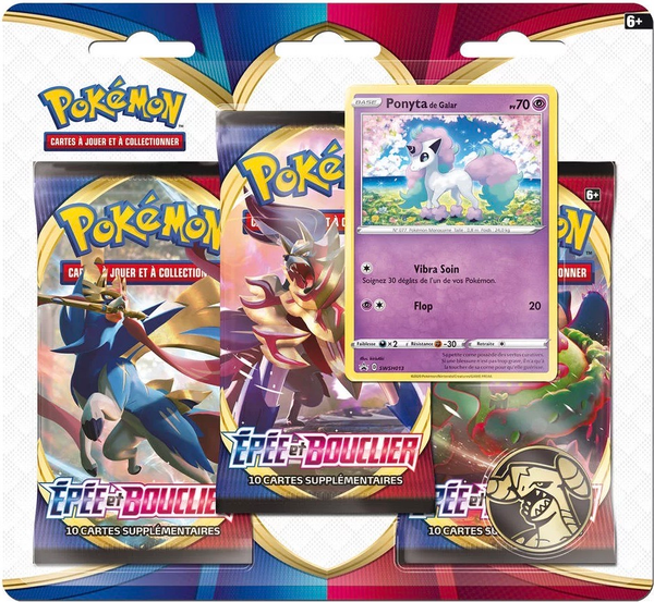TriPack - Épée et Bouclier — Illustration Ponyta de Galar