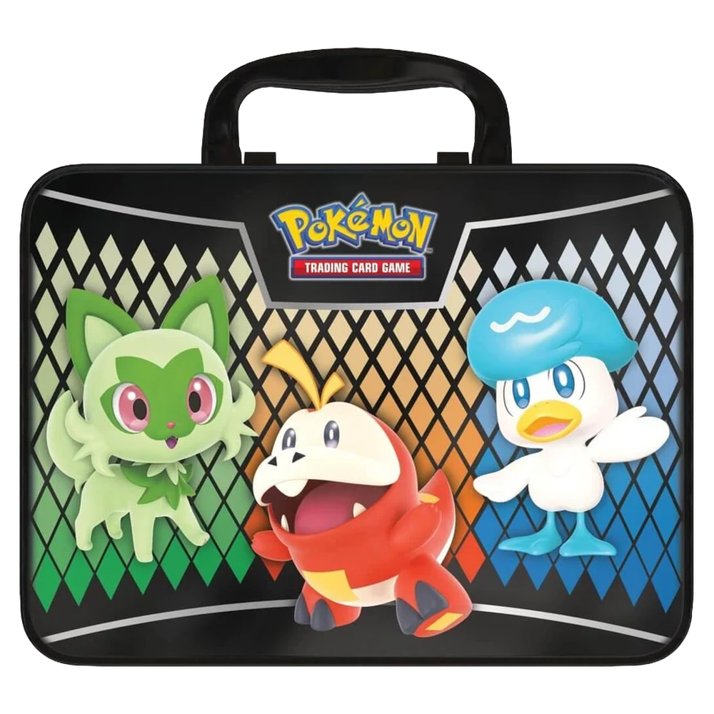 Dos de la Valisette Pokémon Été 2023 avec Poussacha, Chochodile et Coiffeton