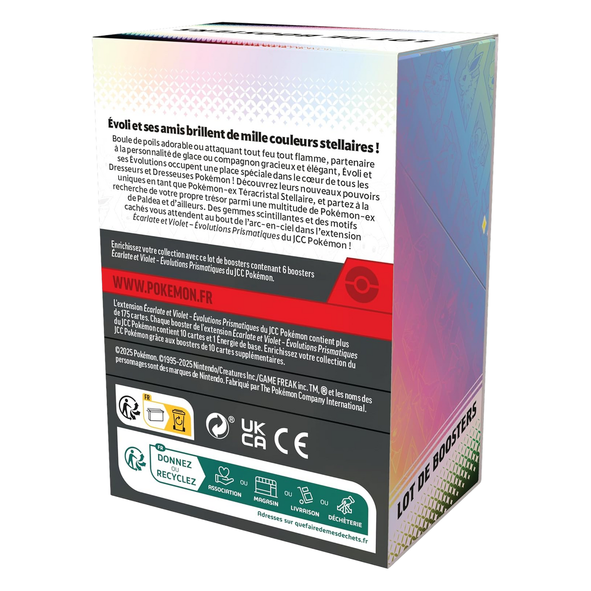 Bundle - Évolutions Prismatiques, dos de la boîte