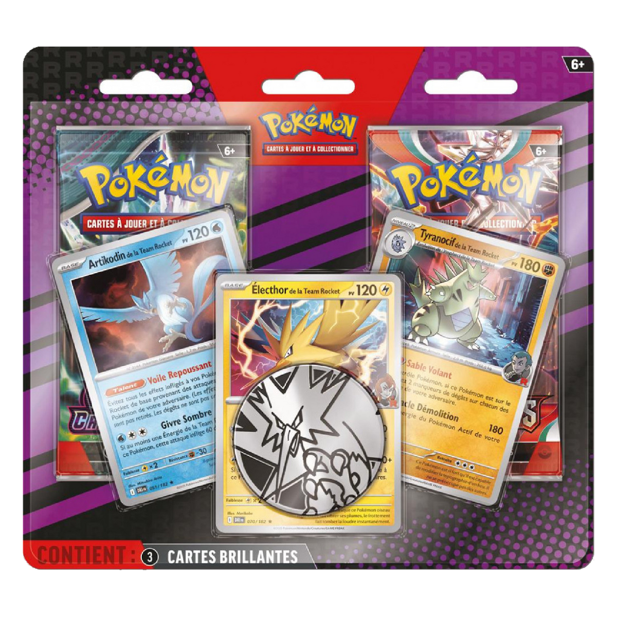 DuoPack - Artikodin, Électhor et Tyranocif de la Team Rocket, scellé français
