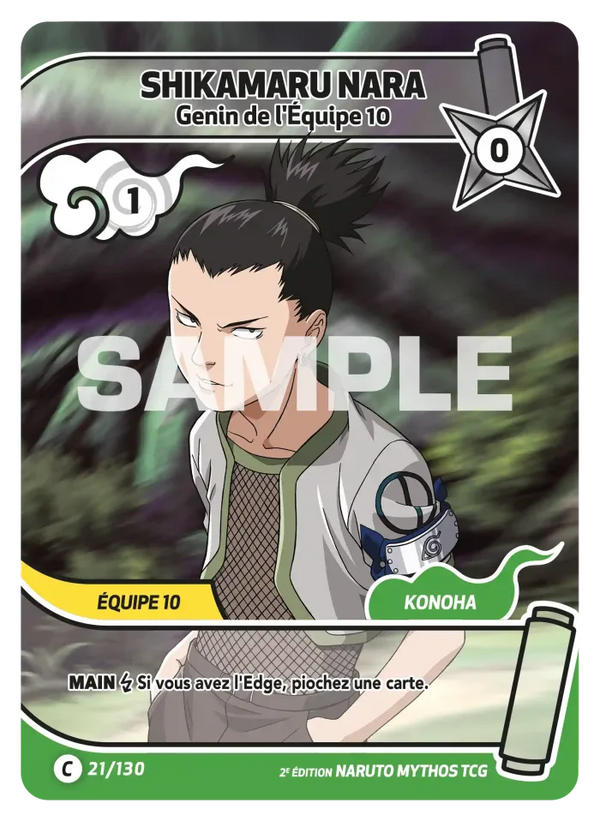 Shikamaru Nara — Genin de l'Équipe 10 (Naruto Mythos 021/130)