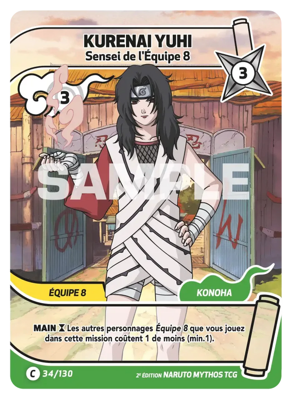 Kurenai Yuhi — Sensei de l'Équipe 8 (Naruto Mythos 034/130)